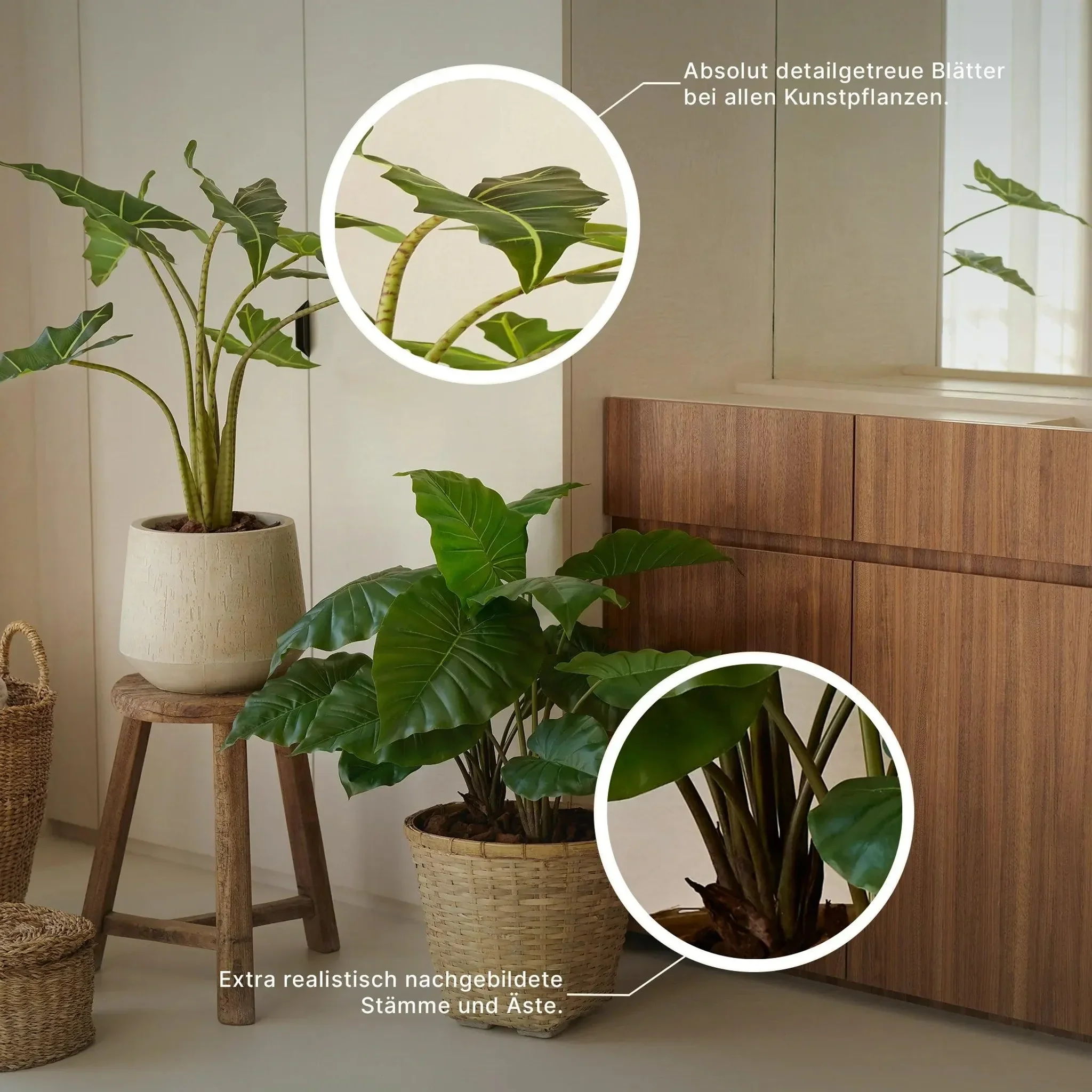 aplanta Künstliches Kugelgras "Aurora" – 70 cm, Grün